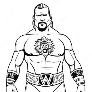 Wwe Sampiyonu Boyama Sayfasi 75420 18511