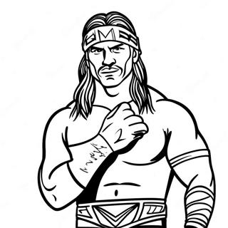 Renkli Wwe Gurescileri Boyama Sayfasi 75422 18517