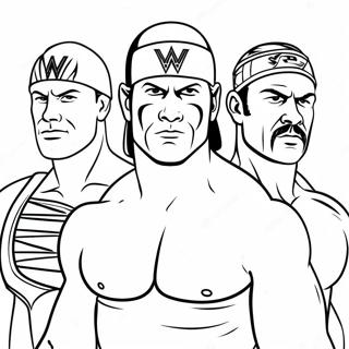 Renkli Wwe Gurescileri Boyama Sayfasi 75422 18518