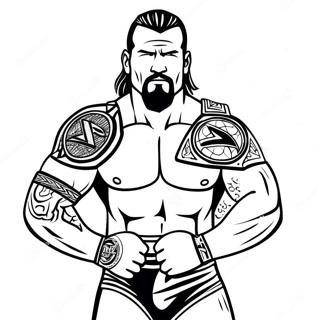 Renkli Wwe Gurescileri Boyama Sayfasi 75422 18519