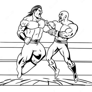 Dinamik Wwe Aksiyon Boyama Sayfasi 75423 18521