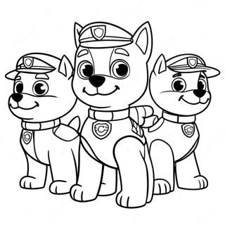 Cadılar Bayramı Paw Patrol Boyama Sayfaları