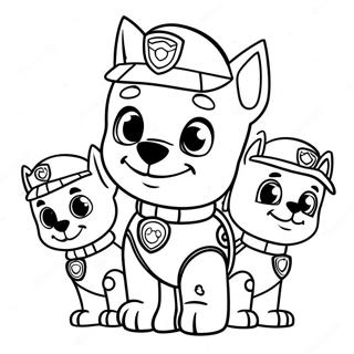 Sevimli Cadilar Bayrami Paw Patrol Boyama Sayfasi 75731-18753