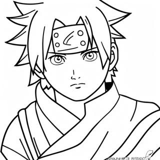Sasuke Bilge Modunda Boyama Sayfasi 76577 19424