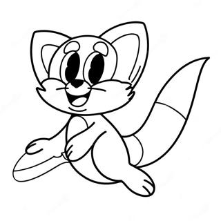 Tails Yuksek Ucuyor Boyama Sayfasi 76857 19636