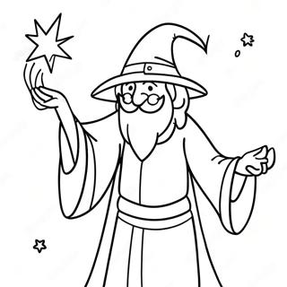 Buyulu Buyucu Buyu Yaparken Boyama Sayfasi 76959-19699