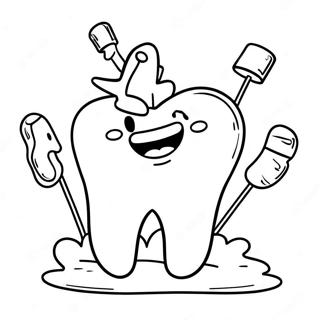 Mutlu Dis Boyama Sayfasi 77112-19812