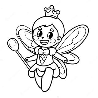 Buyulu Degnekli Dis Perisi Boyama Sayfasi 77115-19821