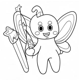 Buyulu Degnekli Dis Perisi Boyama Sayfasi 77115-19822