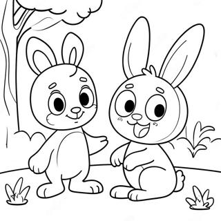 Bluey Ve Bingo Paskalya Macerasi Boyama Sayfasi 77139 19833