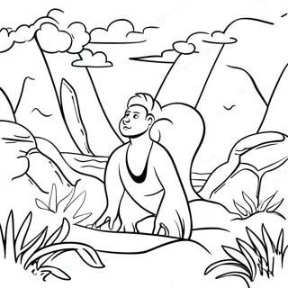 Macera Dolu Paldea Bolgesi Boyama Sayfasi 77347-20001