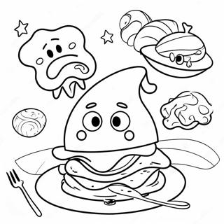 Renkli Yesil Yumurta Ve Sarki Manzarasi Boyama Sayfasi 77475 20099