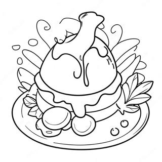 Renkli Yesil Yumurta Ve Sarki Manzarasi Boyama Sayfasi 77475 20100