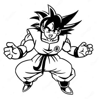 Goku Black Savas Pozunda Boyama Sayfasi 77913-20432