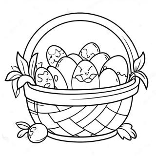 Yumurtalarla Tasan Buyuk Paskalya Sepeti Boyama Sayfasi 78226-20681