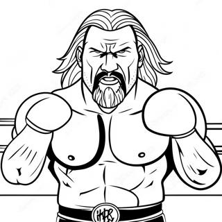 Aksiyon Dolu Triple H Ringde Boyama Sayfasi 78251-20704