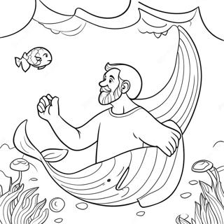 Yunusun Icinde Dua Eden Yunus Boyama Sayfasi 78635-20992