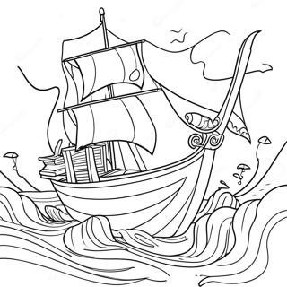 Yunusun Yolculugu Boyama Sayfasi 78637-20997