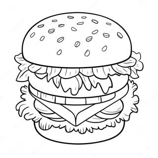 Hamburger Boyama Sayfasi 78712-21047