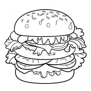 Hamburger Boyama Sayfasi 78712-21048