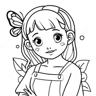 Kelebekli Shinobu Boyama Sayfasi 78741-21077