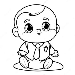 Sevimli Patron Bebek Boyama Sayfasi 79335-21543