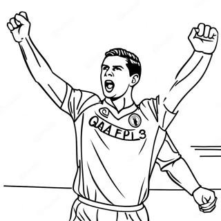 Cristiano Ronaldo Gol Kutlamasi Boyama Sayfasi 7936-832