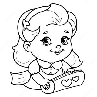 Sirin Bebek Belle Boyama Sayfasi 79564-21713