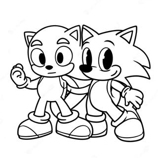 Sonic Ve Mario Boyama Sayfaları