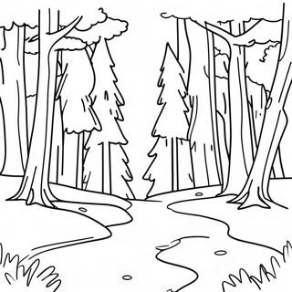 Karli Orman Manzarasi Boyama Sayfasi 79848-21921