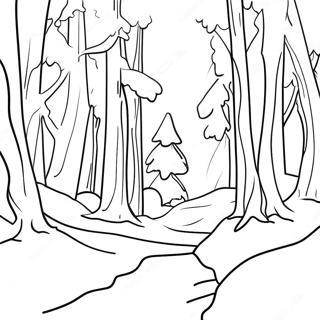 Karli Orman Manzarasi Boyama Sayfasi 79848-21924