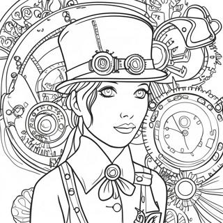 Steampunk Boyama Sayfaları