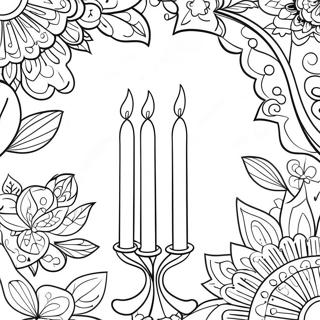 Sirin Sabat Mumlari Boyama Sayfasi 79927-21989