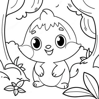 Buyulu Ormanda Maceraci Pomni Boyama Sayfasi 80106-22124