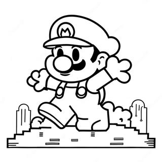 8 Bit Mario Boyama Sayfasi 80155-22156