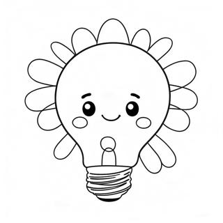 Sevimli Noel Isigi Ampulu Boyama Sayfasi 80211 22211