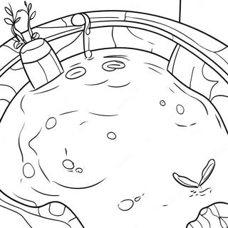 Serin Havuz Suyu Boyama Sayfasi 80519-22452