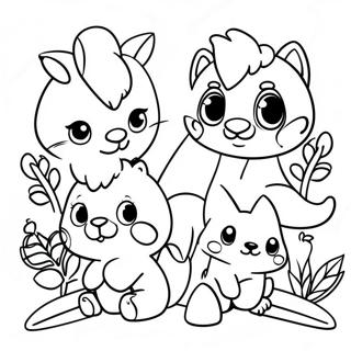 Sevimli Orman Hayvani Arkadaslari Boyama Sayfasi 80566-22480