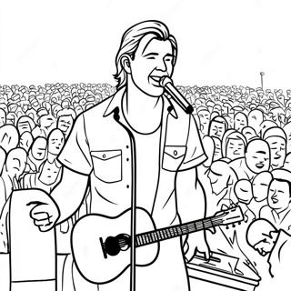 Morgan Wallen Konser Manzarasi Boyama Sayfasi 80749-22632