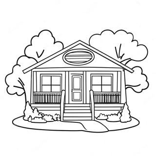 Cazibeli Bungalov Boyama Sayfasi 80799-22665