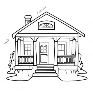 Cazibeli Bungalov Boyama Sayfasi 80799-22666