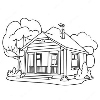 Cazibeli Bungalov Boyama Sayfasi 80799-22668