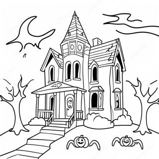 Korkutucu Perili Ev Boyama Sayfasi 80800-22669