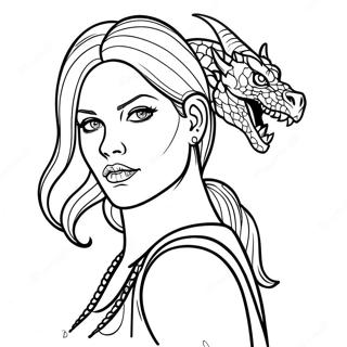 Ejderha Dovmeli Cesur Kotu Kiz Boyama Sayfasi 81290-23052