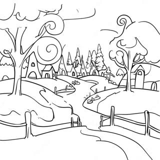 Whoville Koy Manzarasi Boyama Sayfasi 81496-23209