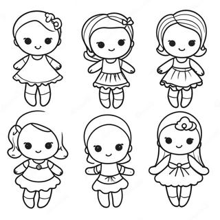 Sevimli Kagit Bebekler Boyama Sayfasi 81519 23222