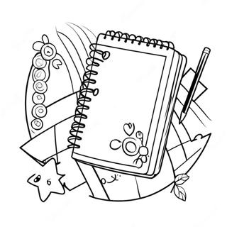 Okul Malzemeleri Boyama Sayfaları