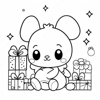 Noel Hediyeleri Ile My Melody Boyama Sayfasi 81752 23405