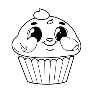 Bluey Muffin Boyama Sayfaları