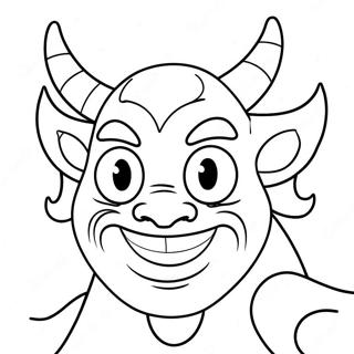 Şeytan Boyama Sayfaları